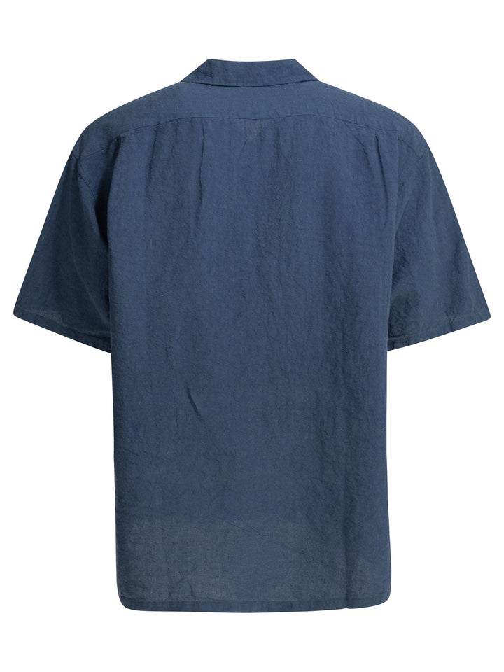 Beams Plus Casual Linen Shirt Shirts - Blu | 08f85e858005a2e63cc06edc0d9c3613d0cfb3ed