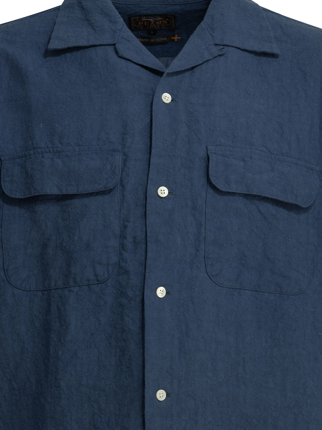 Beams Plus Casual Linen Shirt Shirts - Blu | 8bce8b4f3371a0da65fb38880ed650aa1738872a