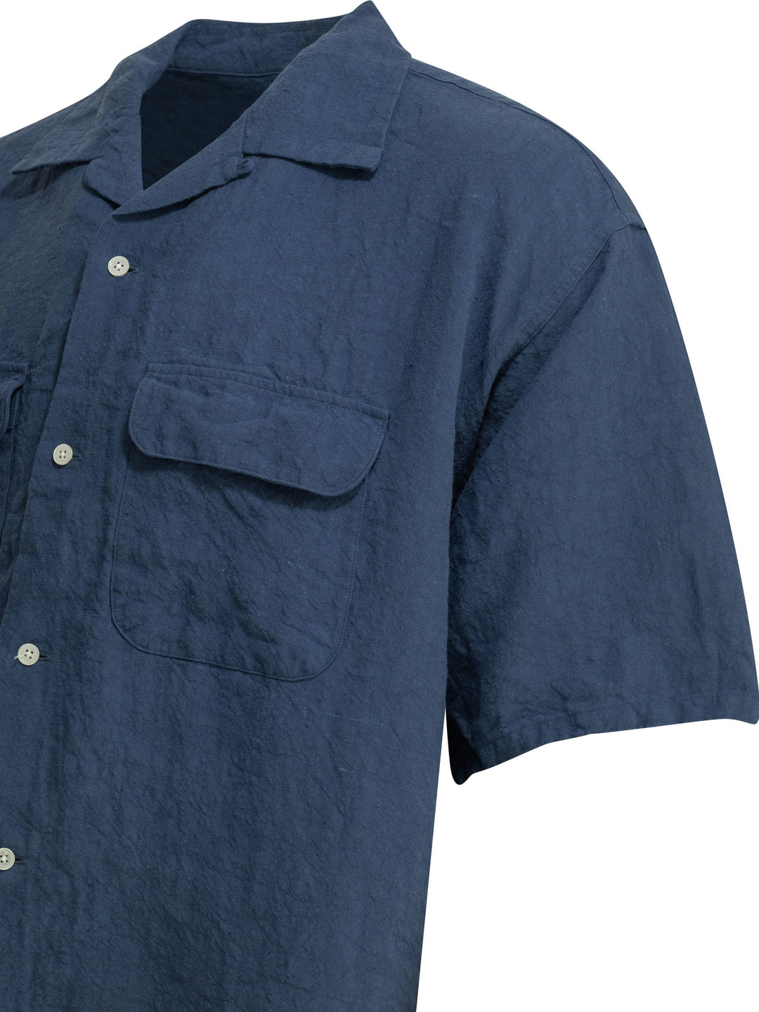 Beams Plus Casual Linen Shirt Shirts - Blu | f22474aeb63f32e8dd9e00516658dc3056ed5512