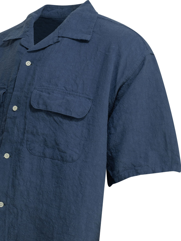 Beams Plus Casual Linen Shirt Shirts - Blu | f22474aeb63f32e8dd9e00516658dc3056ed5512