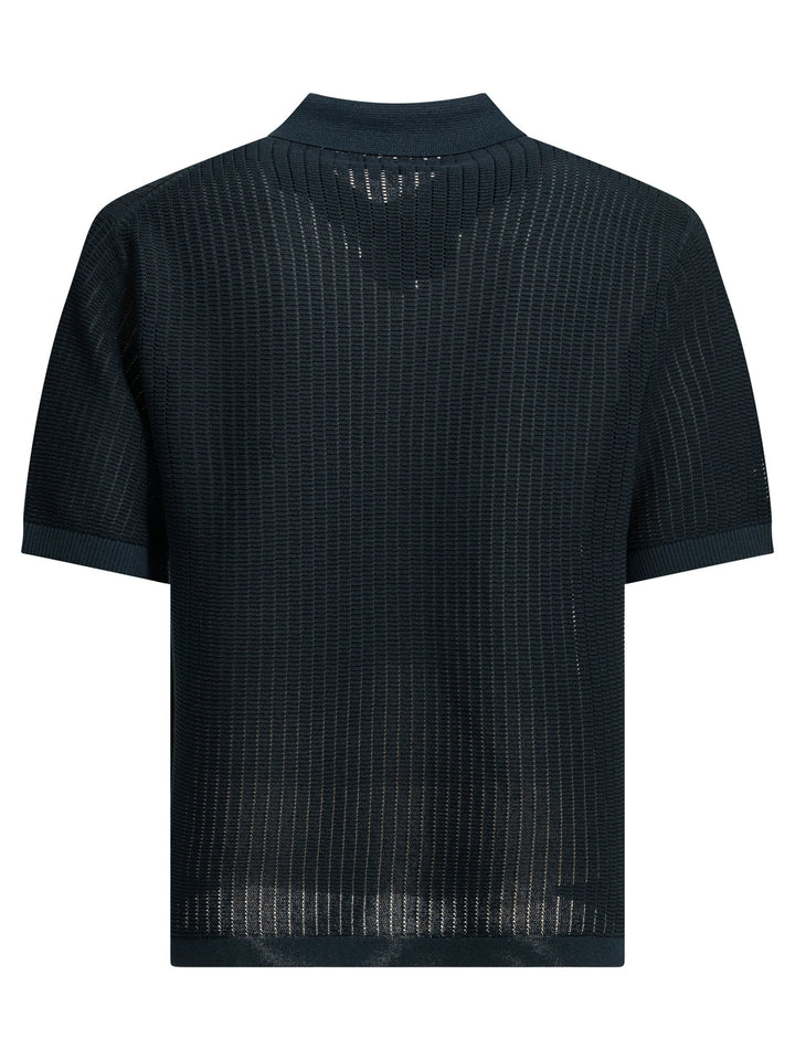 Beams Plus Polo Shirt With Buttons Made Of Washi Yarn Polo shirts - Blu | 5b974458af286e1144ad91a0068f5737d212d13c