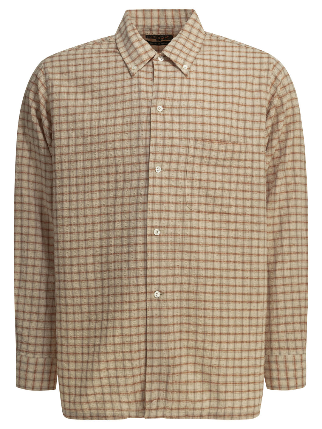 Beams Plus Open Bd Sucker Shirts - Arancione | e9e6c100e06d1ae83ab369347a7924387c968440