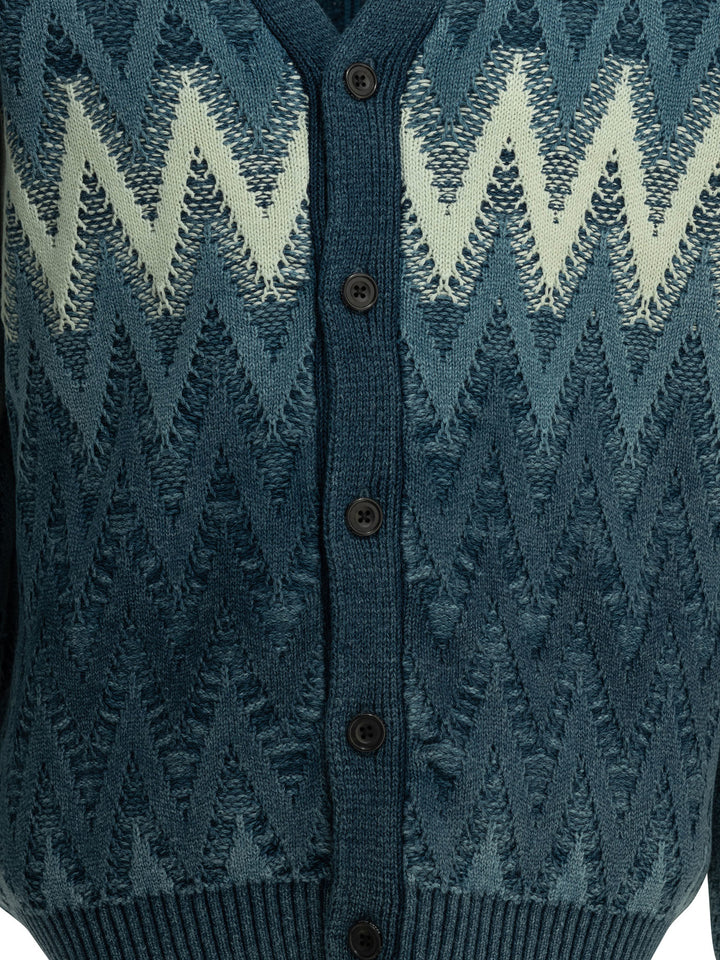 Beams Plus Indigo Yarn Knitwear - Blu | 202b5079cd1dc519d544e0a1c324768abad7b6fc
