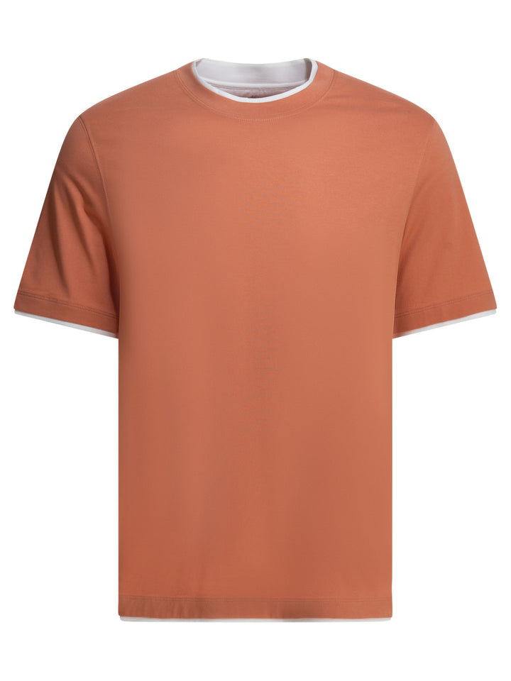 Brunello Cucinelli Faux Layering T-shirts - Arancione | 9dc5eb93d44e805f2f948ad136f929137125d674