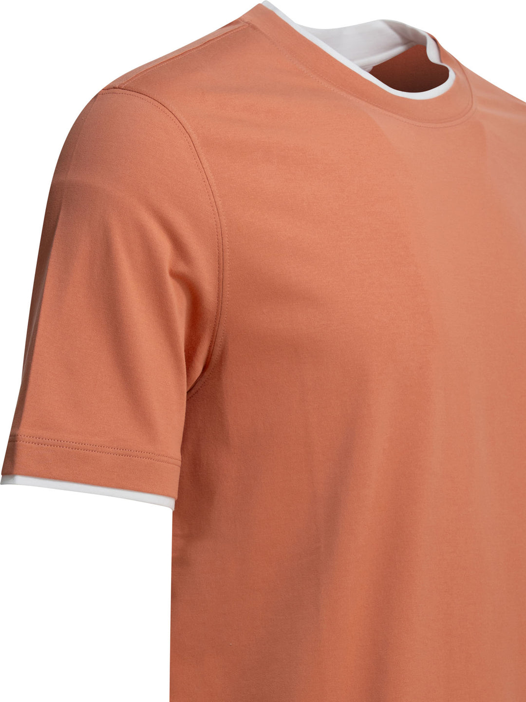 Brunello Cucinelli Faux Layering T-shirts - Arancione | f8be8a0dea414457473e0a0a1413bea03ae848aa