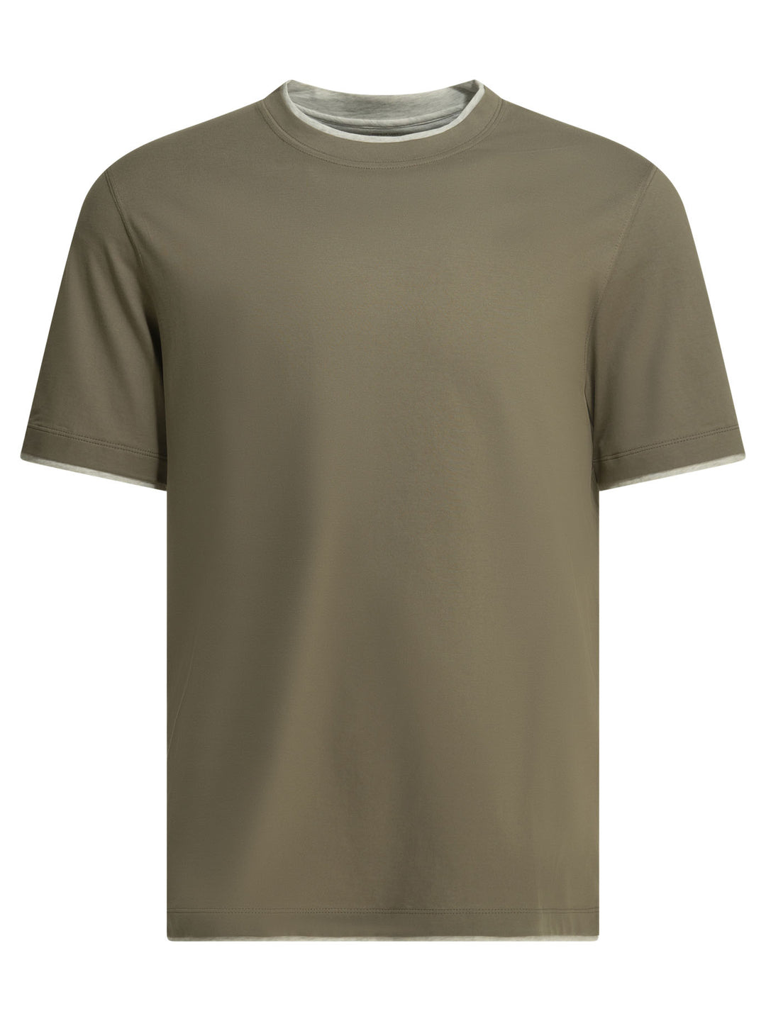 Brunello Cucinelli Faux Layering T-shirts - Verde | eb1cbece43c575b182392a206771e97267ebbf0d