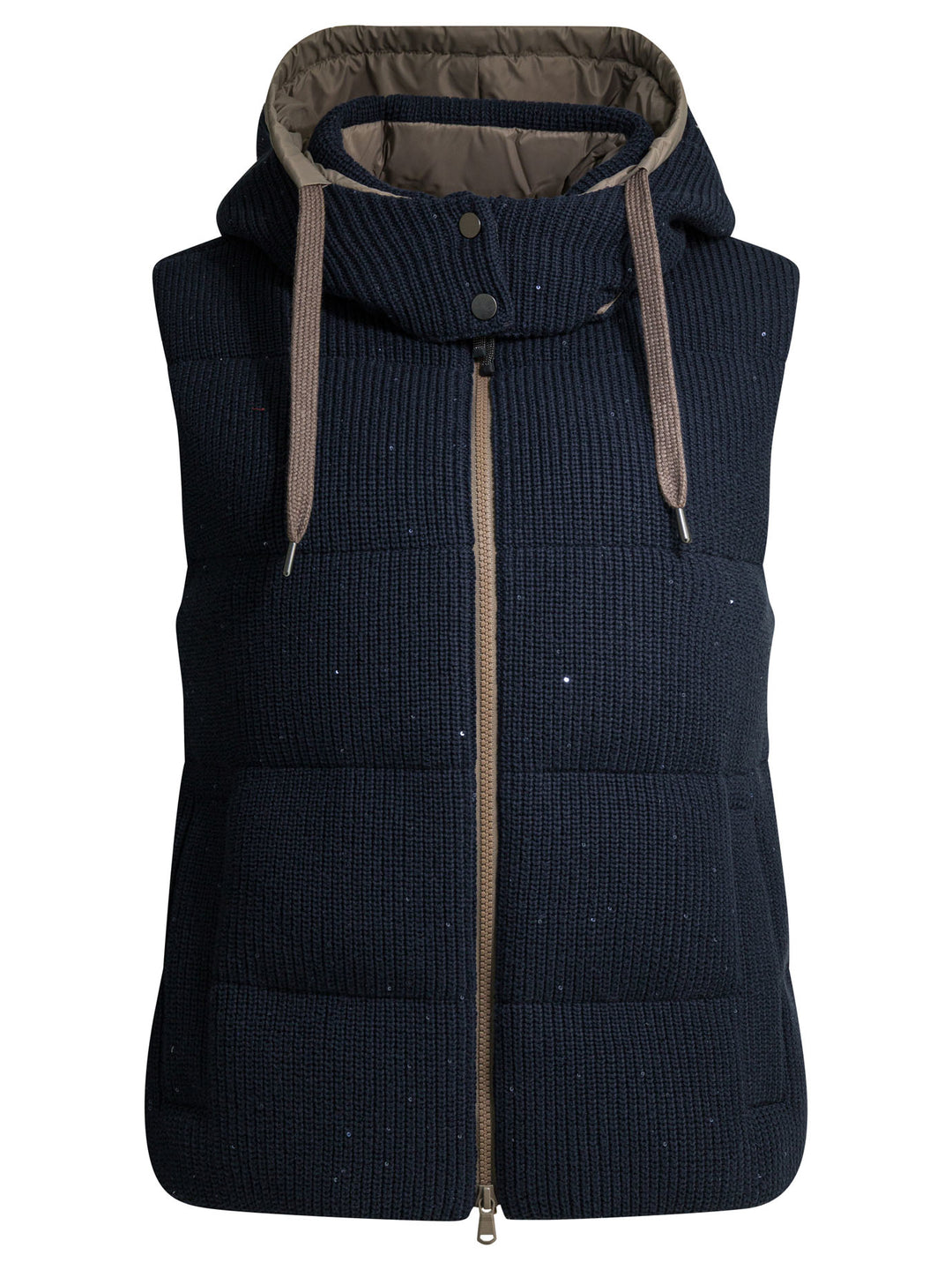 Brunello Cucinelli Sleeveless Jacket Jackets and Coats - Blu | 89e8db49579b3d269e1bcfb86850bc425f9287a1
