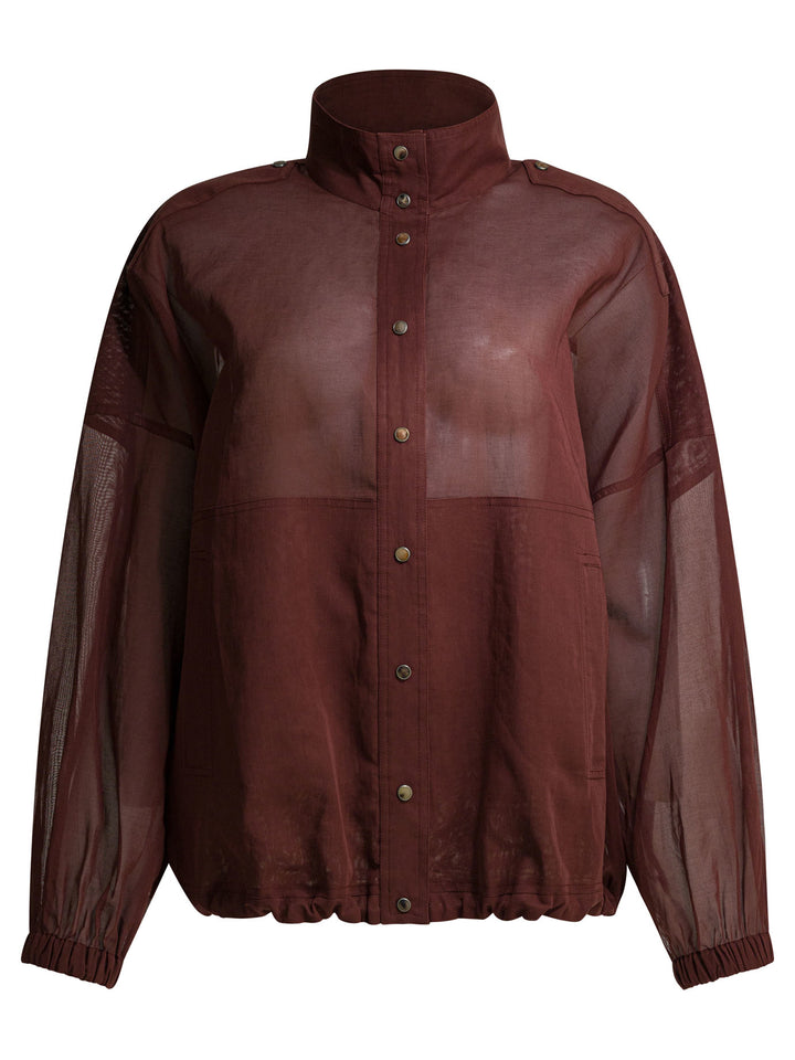 Brunello Cucinelli Overshirt Jacket Jackets and Coats - Bordeaux | f4364d401c1a8e7961f29fdf3ad197c62dc28a3b