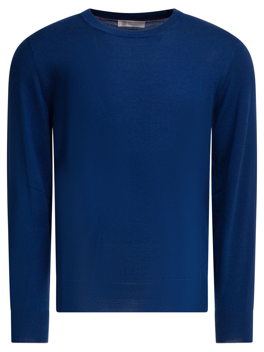 Brunello Cucinelli Cotton Crewneck Sweater Knitwear - Blu | 0be5032984f646223e360b2ca439f433f63c72a6
