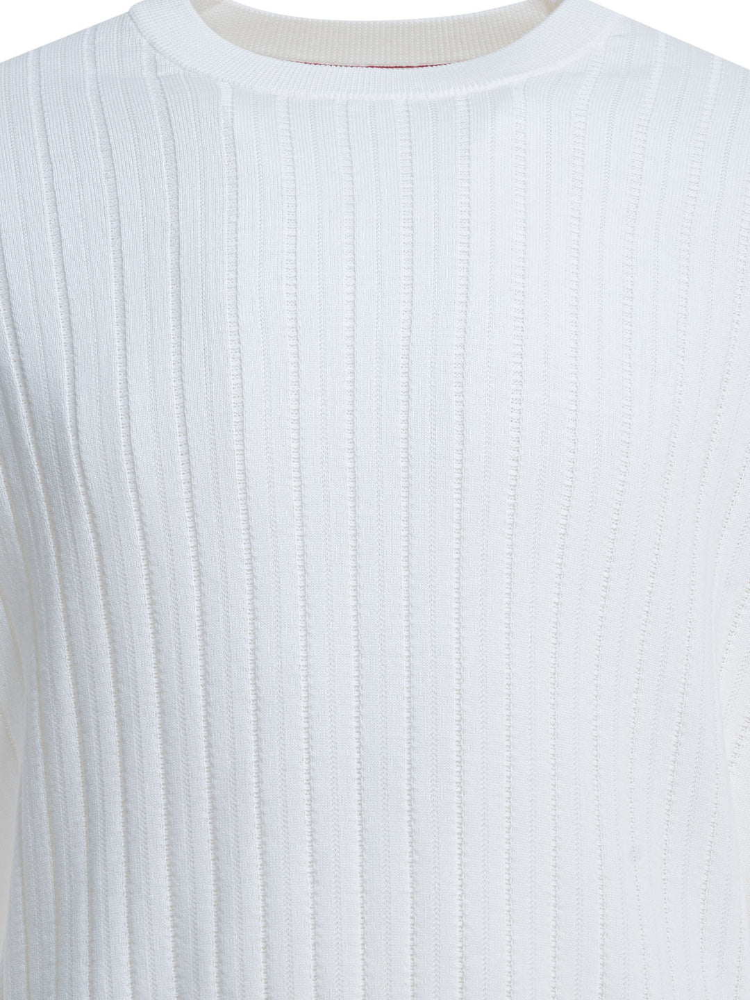 Brunello Cucinelli Ribbed Crew-Neck Sweater Knitwear - Bianco | afc12a8c690e37ff6813d765fc8570c9ebd41524