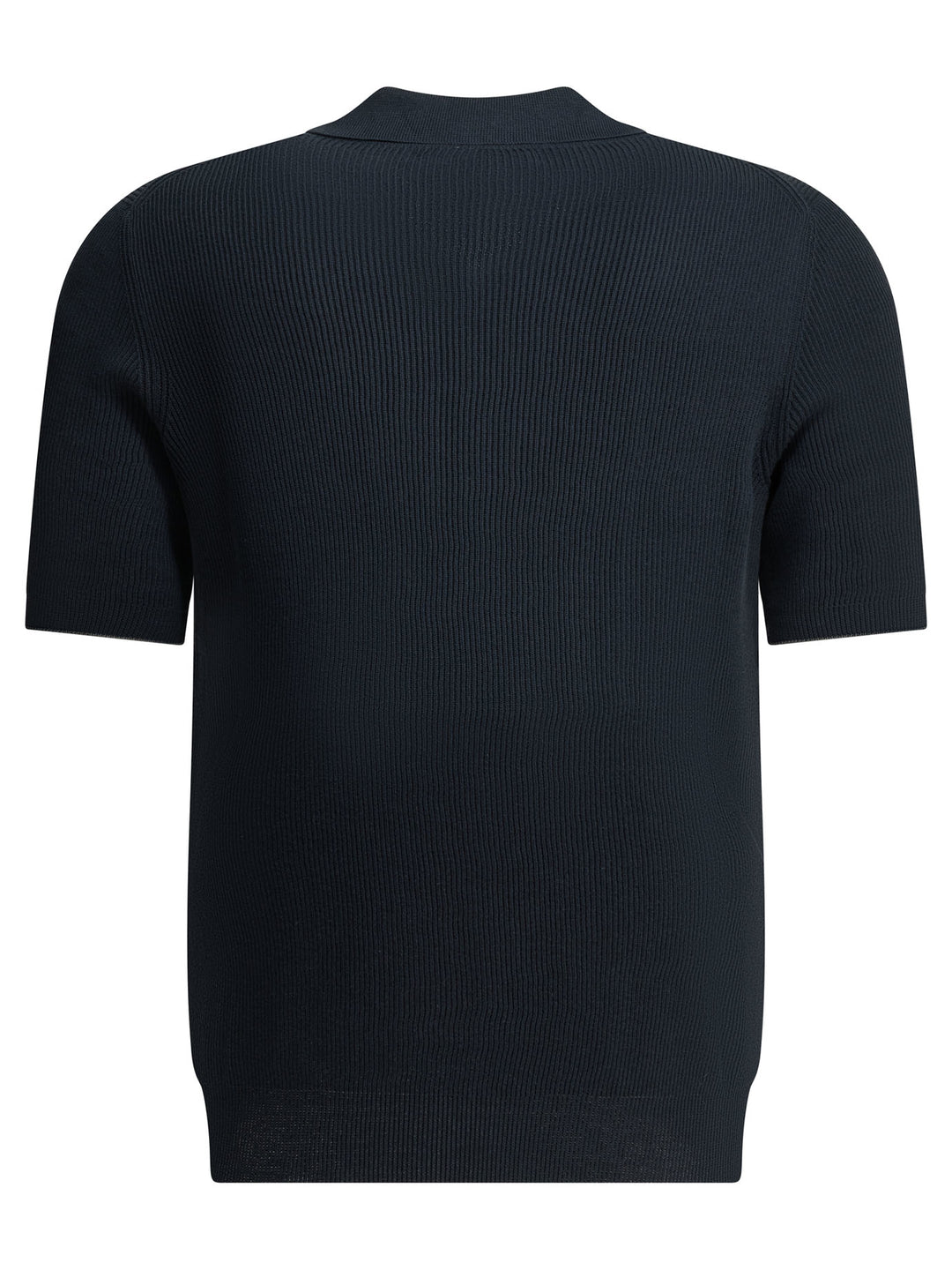 Brunello Cucinelli Linen And Cotton Polo Shirt Polo shirts - Blu | 6611b0366dcafb015e32196cf5ade4e721b804c7
