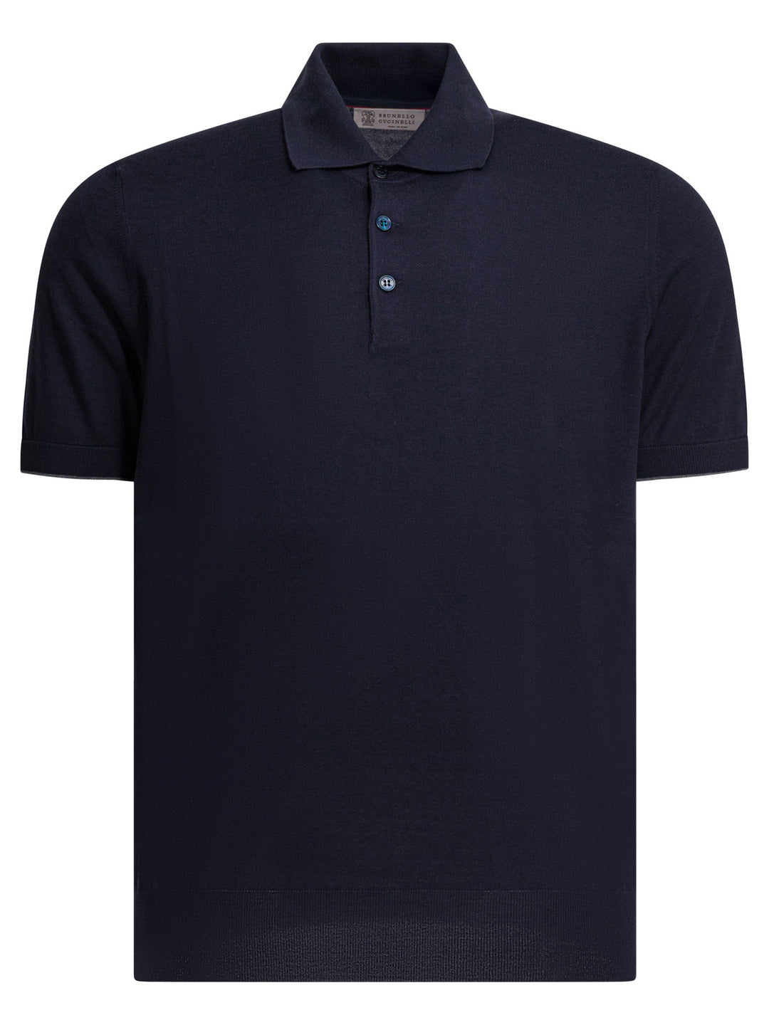 Brunello Cucinelli Cotton Button-Down Polo Shirt Polo shirts - Blu | 3689ac795c8db1909fcb3307e43d2966a2b2b60d