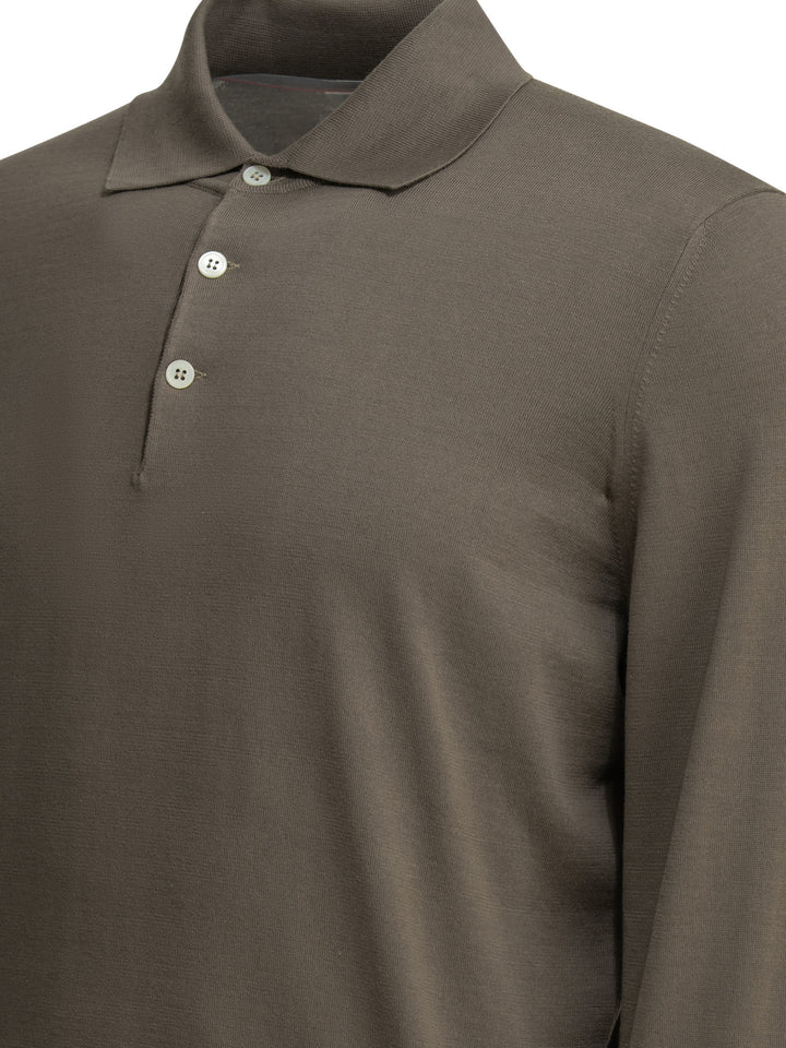 Brunello Cucinelli Polo Shirt With Buttons Polo shirts - Marrone | b455d378aa8459e3a4fdd4aeb22c2660dda4c93e
