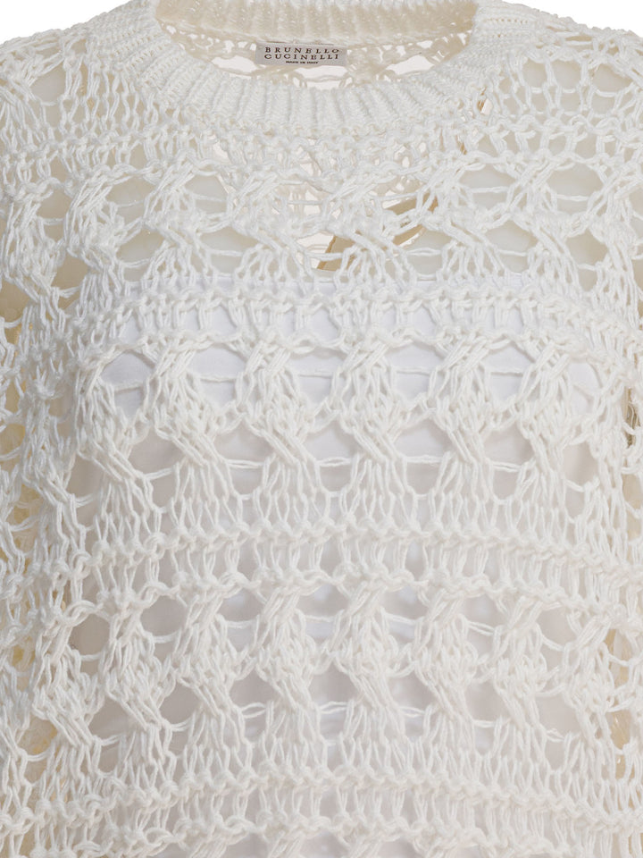 Brunello Cucinelli  Knitwear - Bianco | 07471f9e7c78dd18c1c7cd300a9367a91f20f599