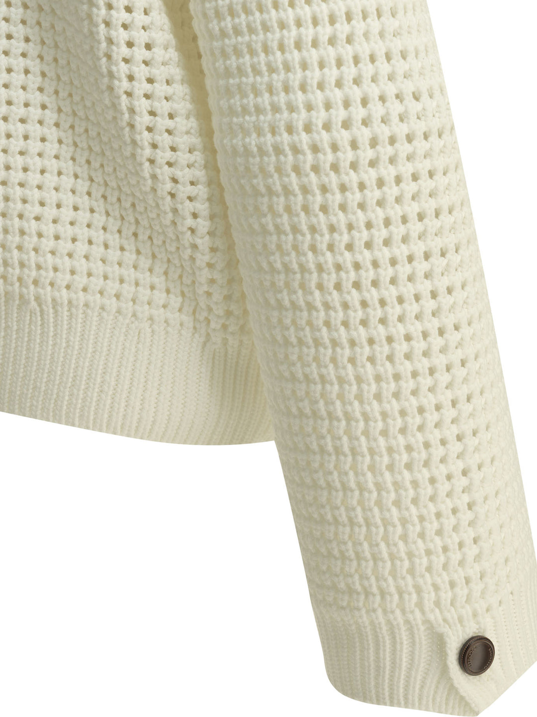 Brunello Cucinelli Cotton V-Neck Sweater Knitwear - Bianco | a30a18df10d50e3983ec374db6dbde693ea82134