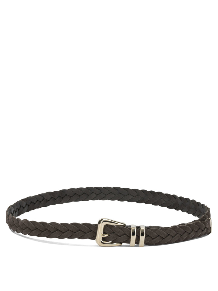 Brunello Cucinelli Suede Leather Belt Cinture - Marrone | 38fc8a76eb2bec2549a09f5e357b47a0ae05e96e
