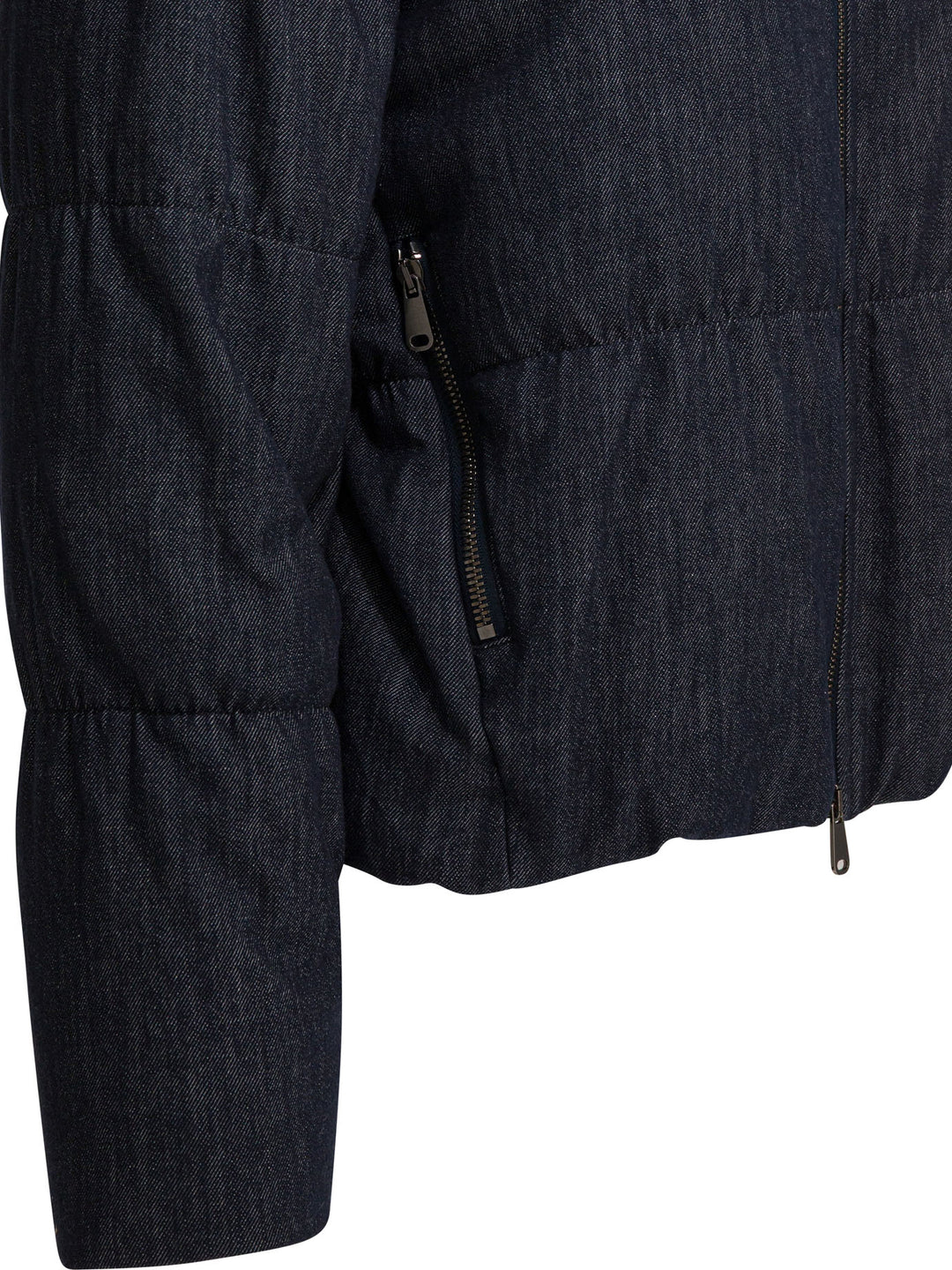 Brunello Cucinelli Cotton Denim-Effect Twill Down Jacket Jackets and Coats - Blu | 7fc0c139f6e36383f5139514380a2d7ec9b0214d