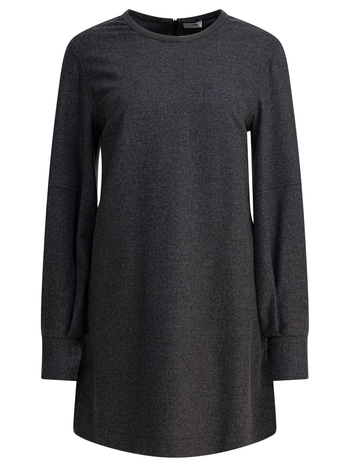 Brunello Cucinelli Wool And Cashmere Dress Abiti - Grey | b052cc5210ecd5898927f2d274a3eed8a13fb884