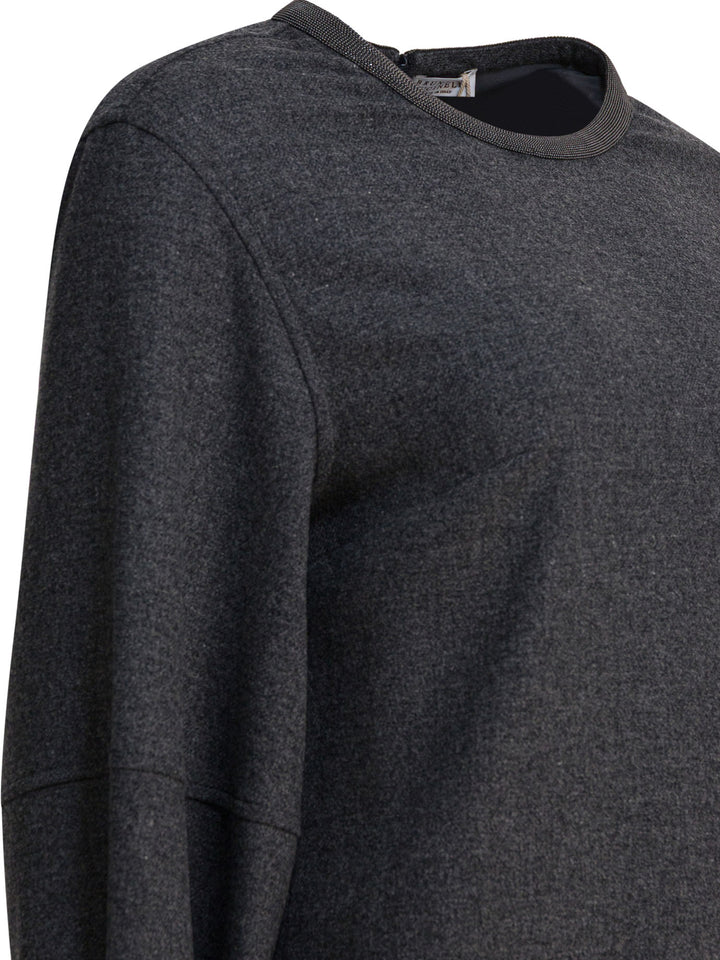 Brunello Cucinelli Wool And Cashmere Dress Abiti - Grey | 9cc6f49f8bf85f0af28db2cc877aa56833926f01