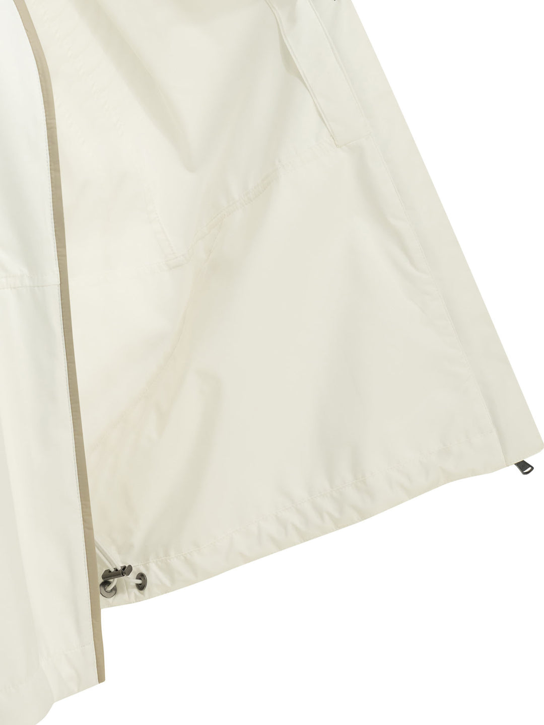 Brunello Cucinelli Raincoat With Logo Jackets and Coats - Bianco | 63ce3b0ce57a76ea9648a3646980396947a01d42
