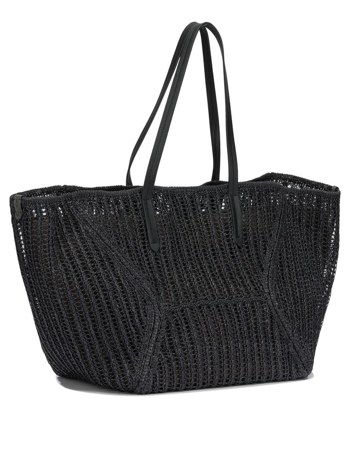 Brunello Cucinelli Bc Duo Borse a Spalla e Tracolla - Nero | d08a920d63b418b167bb2b036f21fab1481fe6e7