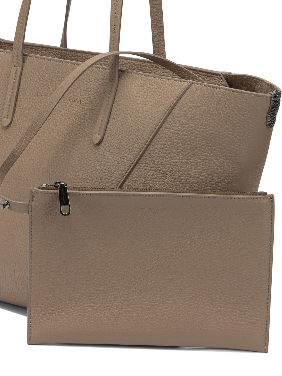 Brunello Cucinelli Bc Duo Borse a Spalla e Tracolla - Beige | 63c61d2f31715c69a20471436ed865465d41ab4b