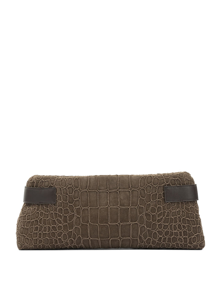 Brunello Cucinelli Essence Pouch - Marrone | eedfe9f45964126493227f238949c2d5f4a7fbeb