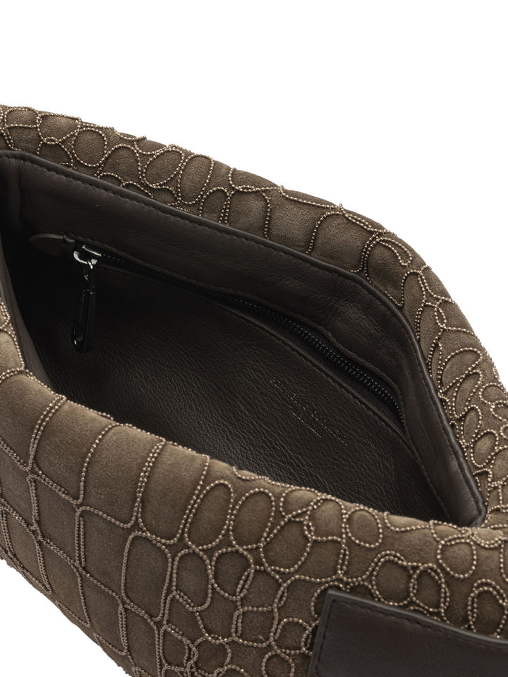 Brunello Cucinelli Essence Pouch - Marrone | 6fbe736cd09aa3568c61c03bfc2078a87f51cc9e