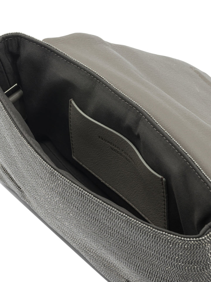 Brunello Cucinelli Flap Precious Borse a Tracolla - Marrone | da596a13d6ede057fd73274b508f6d11d1cbf497