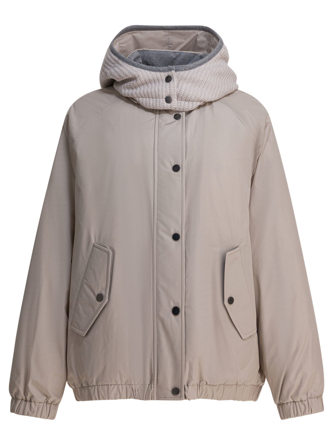Brunello Cucinelli Taffeta Quilt Jacket Jackets and Coats - Grey | 6126677de4090c6b686eea2c59cb8cc628bb265a