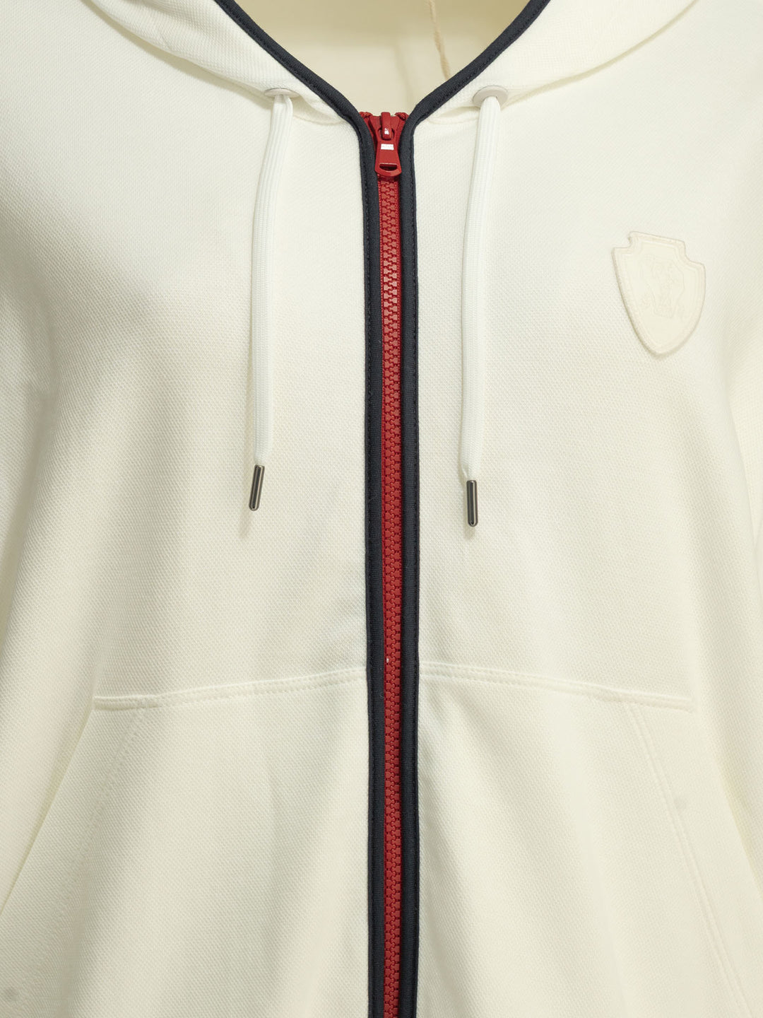 Brunello Cucinelli Zip-Up Sweatshirt With Logo Sweatshirts - Bianco | fe46f27de19652f44b98170ae7e5b3dbb1718e77
