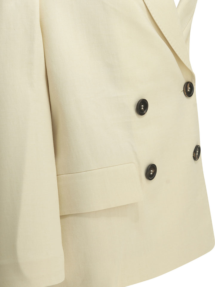 Brunello Cucinelli Fluid Jackets and Coats - Bianco | 01fa411ad33f7adf5cebb2e2af6136bc38d48506