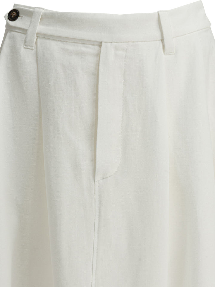 Brunello Cucinelli Long Flared Skirt Gonne - Bianco | 0b5b41bc9be006707dd78942b3f8a4d3f2328291