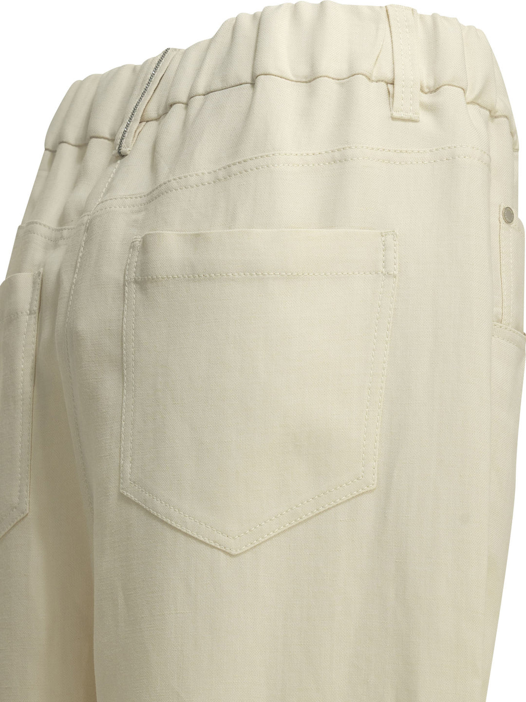 Brunello Cucinelli Fluid Trousers - Bianco | c79ed499f10f60f2c9d5dcb6b117174c67c14153
