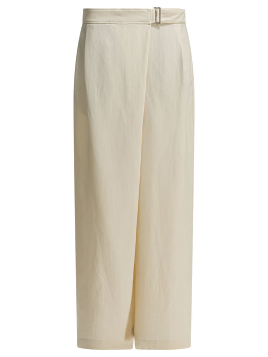 Sartorial Wrap Trousers Bianco