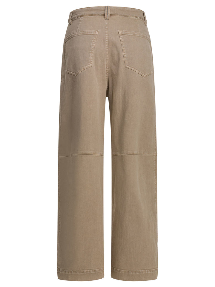 Brunello Cucinelli Wide Leg Jeans - Beige | c3f5c6f9c42647b6d69de6cccbf816dcfc8f233a