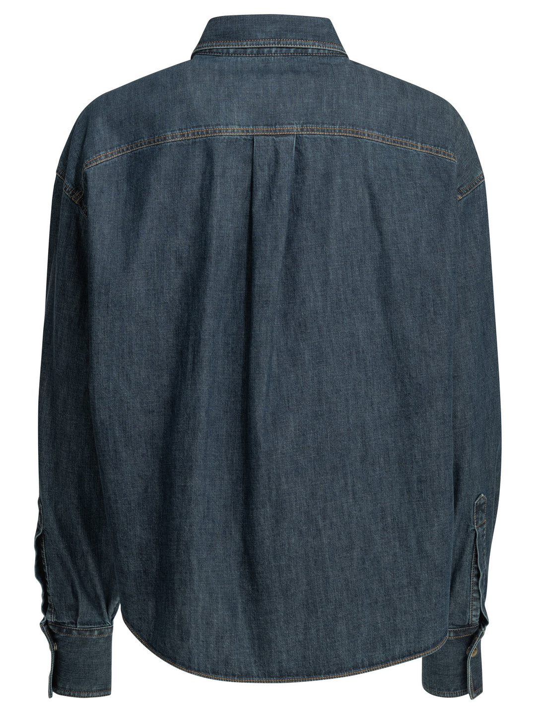 Brunello Cucinelli Casual Denim Shirt Shirts - Blu | 9bb71b523a0719931c2a96cdb280d37531567307