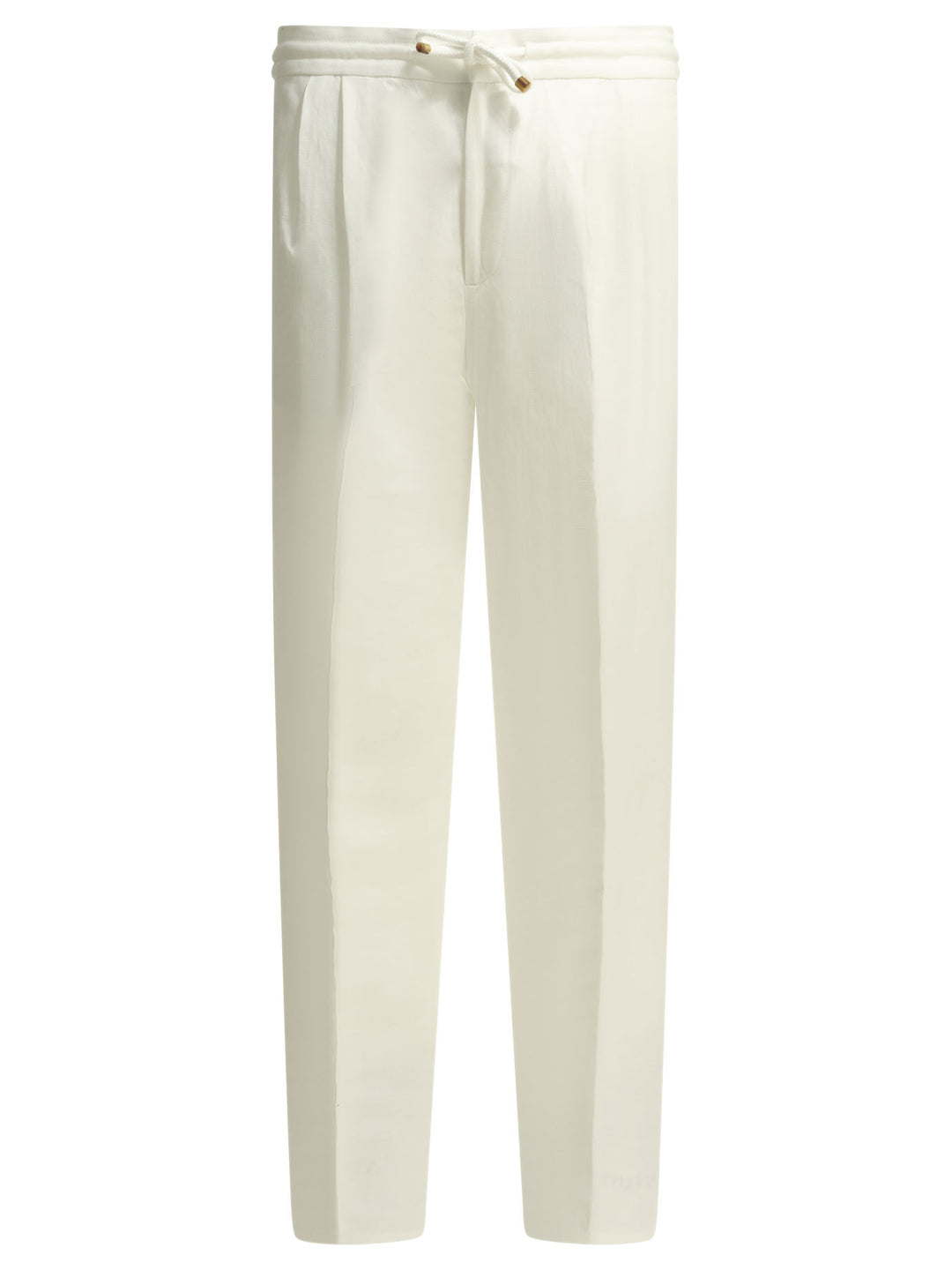 Brunello Cucinelli Casual Linen And Cotton Pants Trousers - Bianco | ee2f634c873d628968c83edee1da598c25d822b8