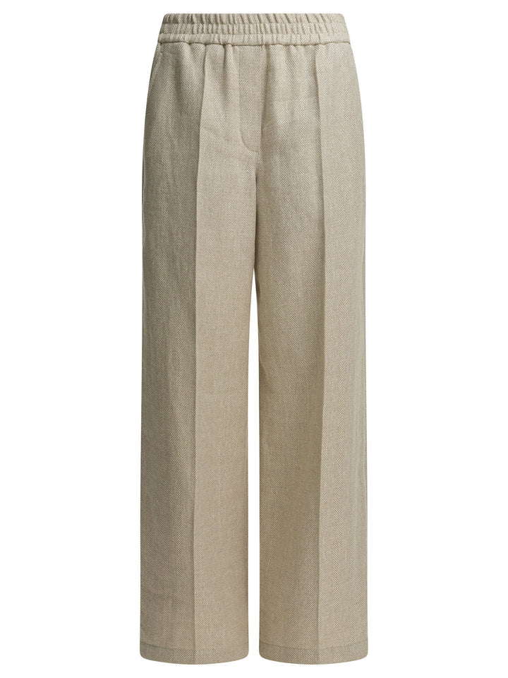 Brunello Cucinelli Loose Track Trousers - Beige | 4cec4c5a45cf1a28e4d997ab83eff4563885fba5