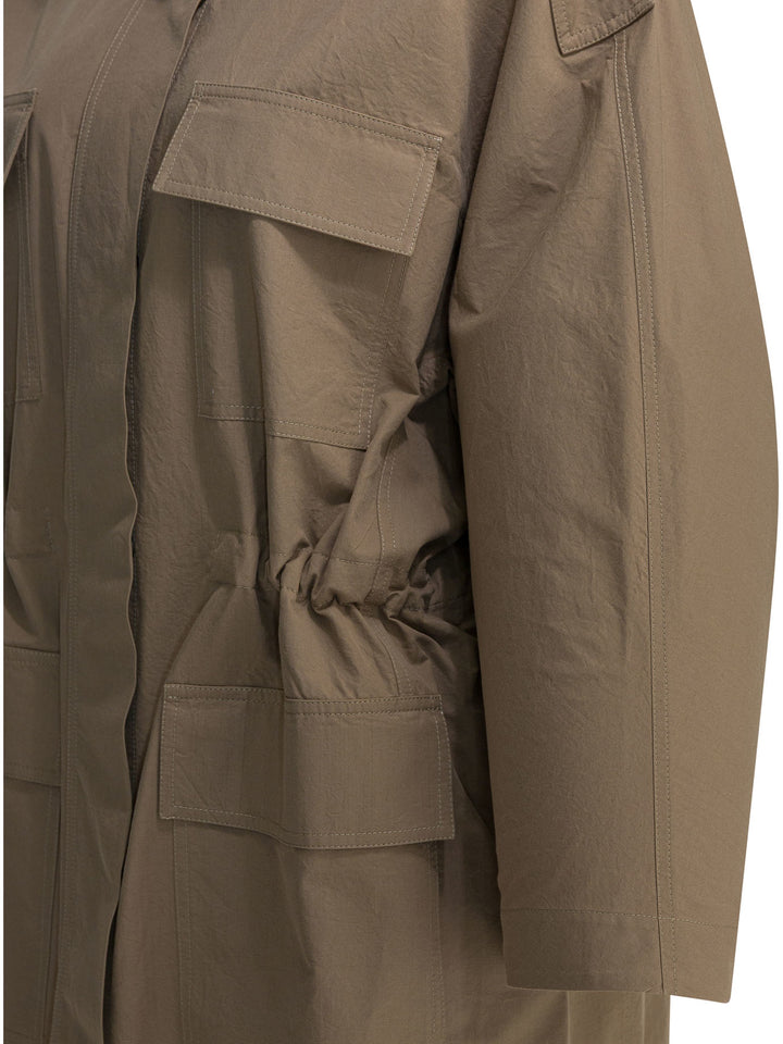 Brunello Cucinelli Cotton Trench Coat Jackets and Coats - Marrone | 9ec27a46390b3f6113613fffe89a66815c8c0d31