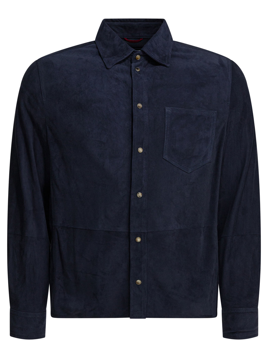 Brunello Cucinelli Suede Overshirt Jacket Jackets and Coats - Blu | 58b506013aaf7d66e70809867dc4a283d8494b59