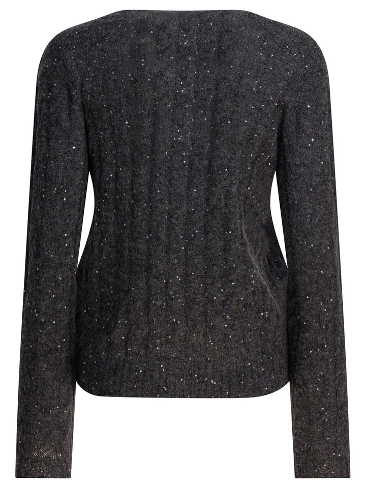 Brunello Cucinelli Dazzling Cable Knitwear - Blu | 857634b95751a69fad9544e2917bdaaba9c8253b