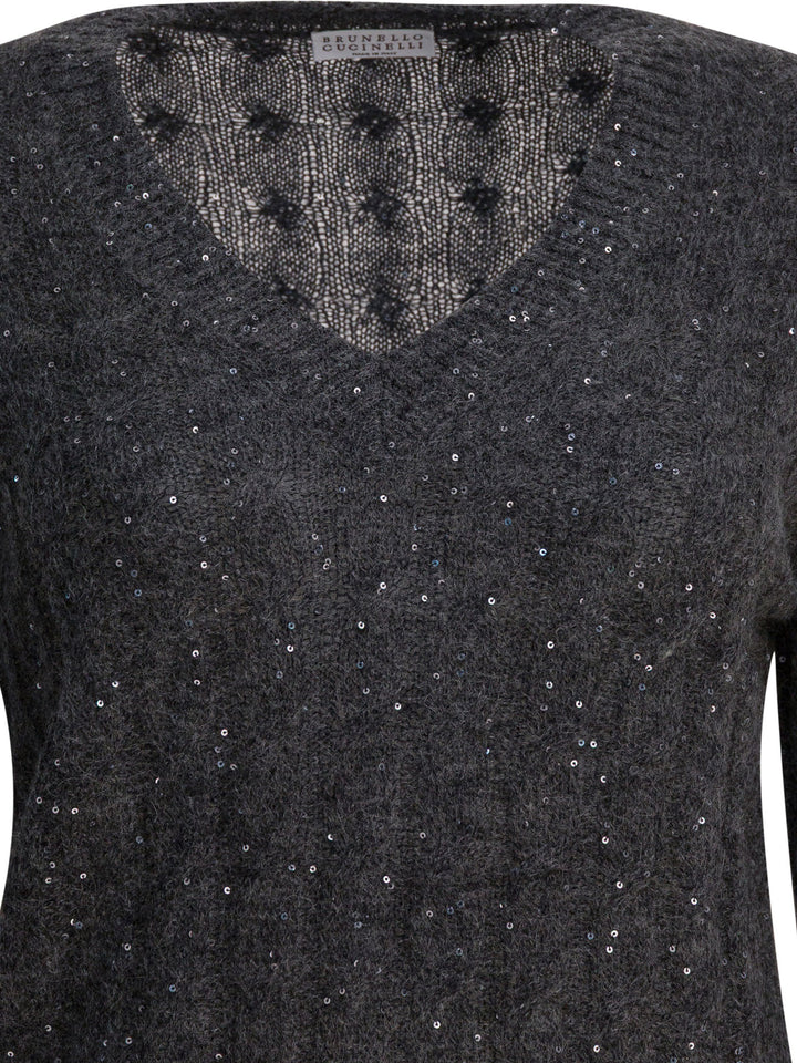 Brunello Cucinelli Dazzling Cable Knitwear - Blu | a85428b203f96fba68e86d5db4c579a3a20a7475