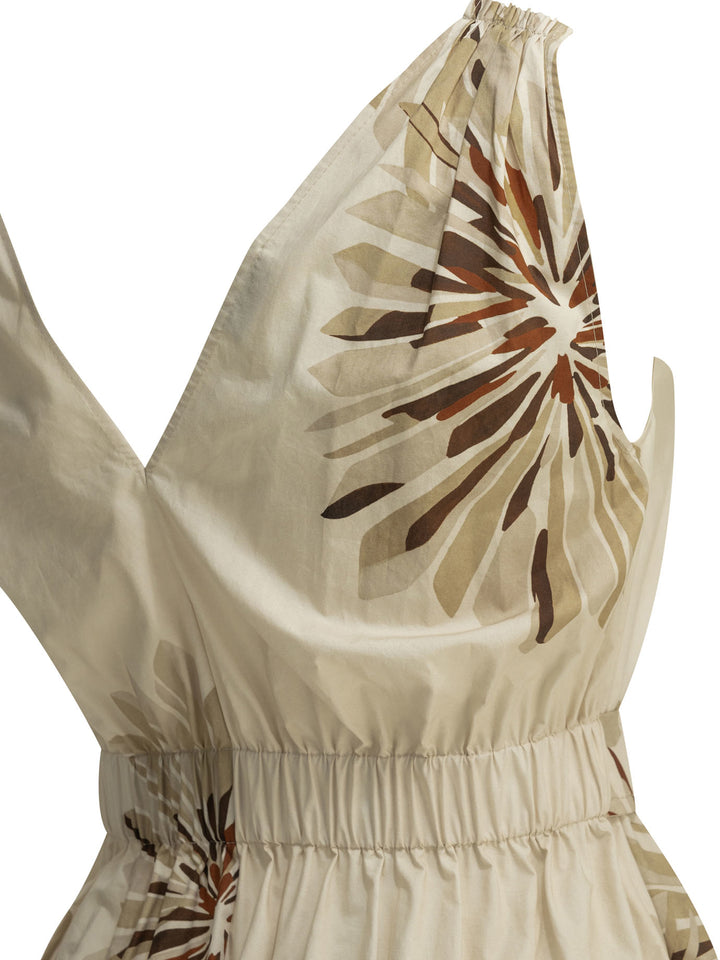 Brunello Cucinelli Bloom Print Abiti - Beige | 8d4b7f769ae084412076caa8aa39dcb252b4f1c3