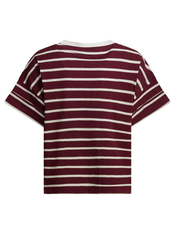 Brunello Cucinelli  T-shirts - Bordeaux | 5ab204b7cfc489dc650116e4c2fb1b684acdd416