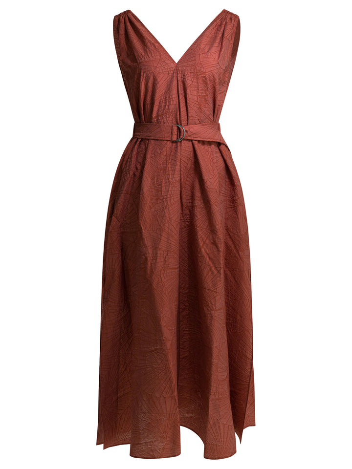 Brunello Cucinelli Long Trapeze Dress Abiti - Arancione | a53914e1c74d1be095afbcc08942c970ea6f8edc