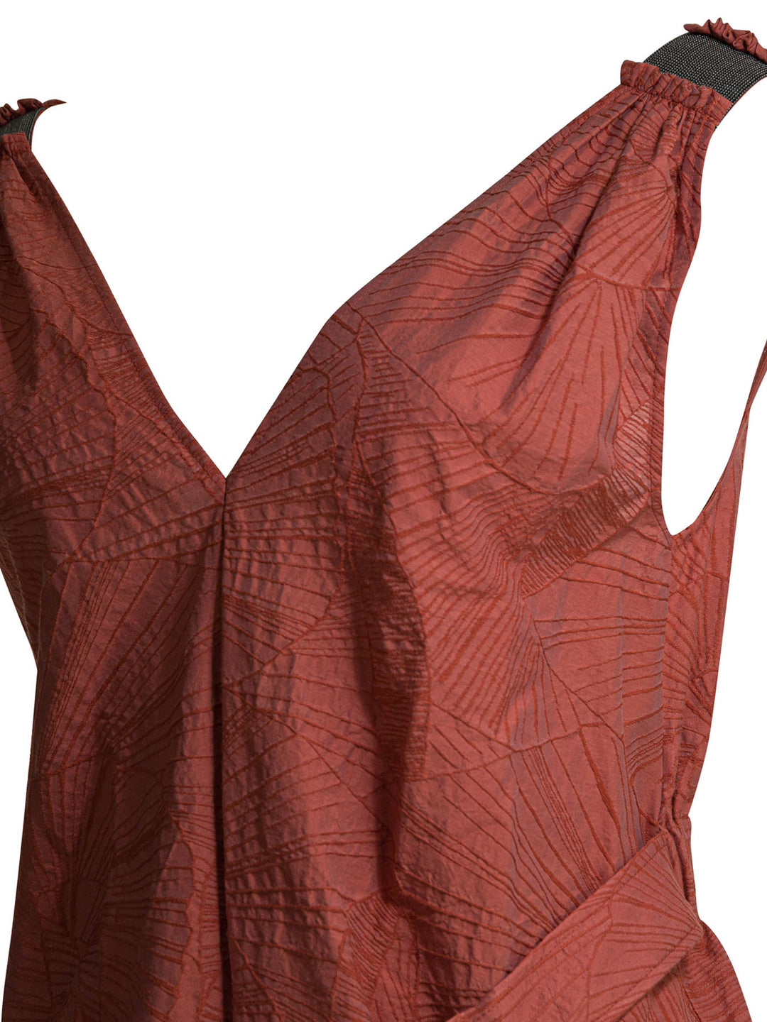 Brunello Cucinelli Long Trapeze Dress Abiti - Arancione | 4b3375a24d389ba6a8a915d287d9ce04a35f3db7