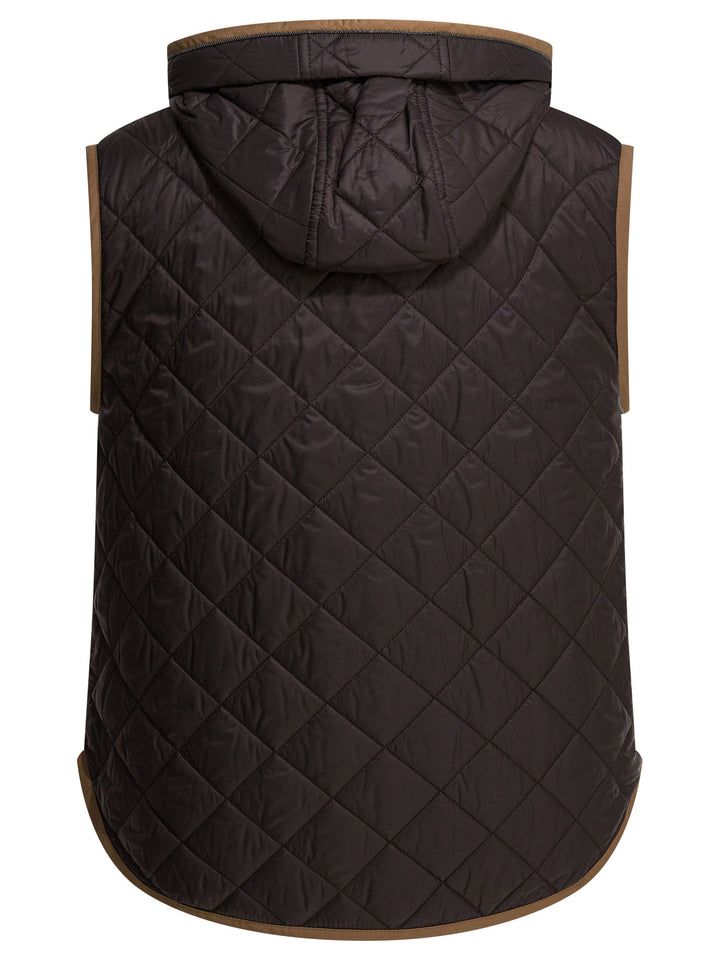 Brunello Cucinelli Lightweight Nylon Quilted Sleeveless Jacket Jackets and Coats - Nero | 959a06e8b7cb1947603d9d271eb852924c838132
