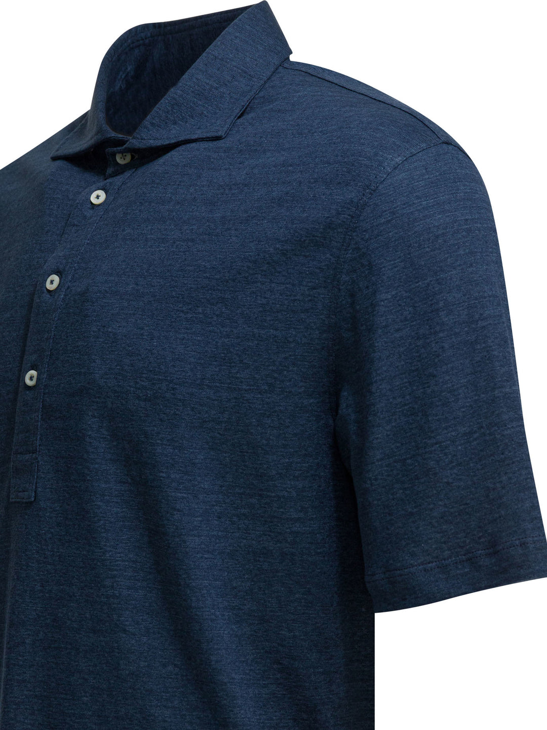Brunello Cucinelli Linen And Cotton Button-Down Polo Shirt Polo shirts - Blu | 6061c24100e9f5b8b350dfa99dc6e543d6ed03c0