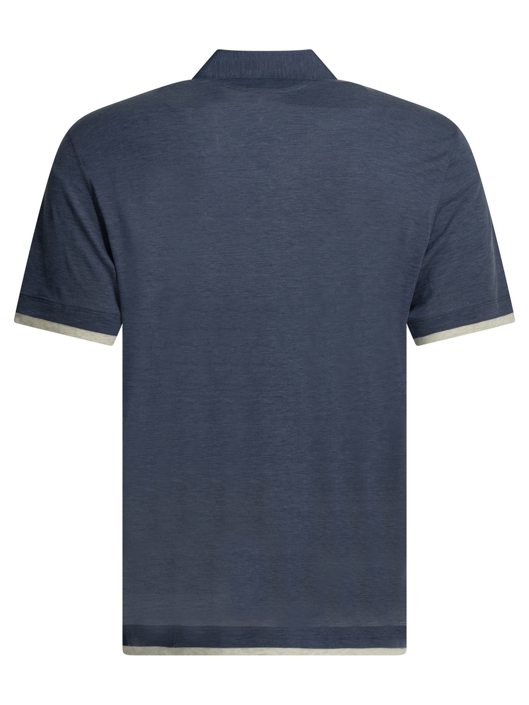 Brunello Cucinelli Faux Layering Polo shirts - Blu | 850e29838b05baa58406e9da0b4ee32fe30919d8